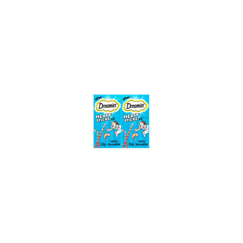 Cibo per gatti dreamies meaty sticks salmon dolcetti per gatti 30g