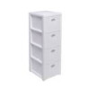 Cassettiera stefanplast elegance 4 cassetti 30x40h 80cm bianco [30300]
