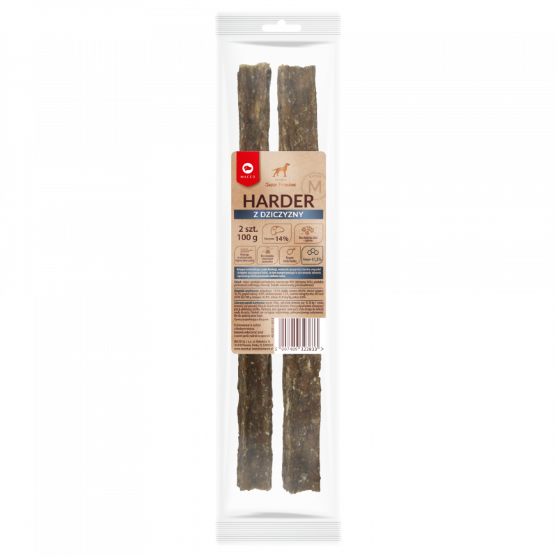 Mangime secco maced harder m ricco di selvaggina per cani 100g