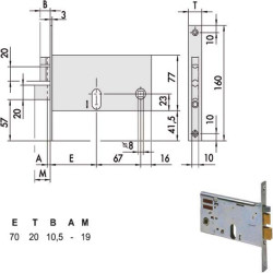 Elettroserratura cisa inf.fasce all [14461.80.0]