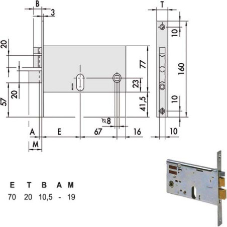 Elettroserratura cisa inf.fasce all [14461.80.0]
