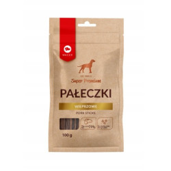 Mangime secco maced bastoncini di maiale per cani 100g