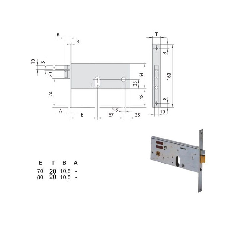 Elettroserratura cisa inf.fasce all [14511.70.0]