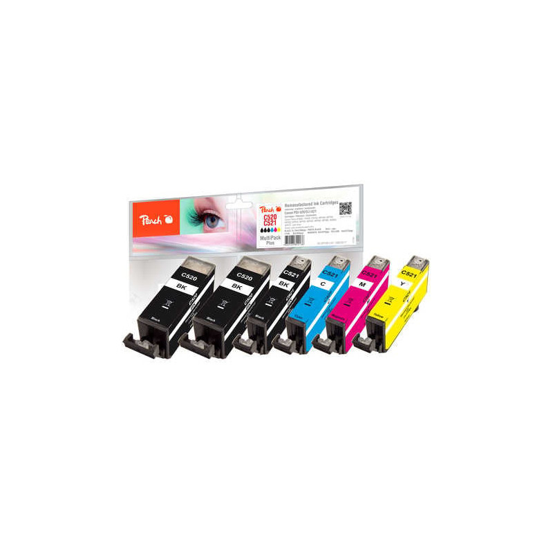 Cartuccia peach multipack plus per canon pgi-520x2 [pi100-247]