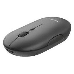 Mouse trust puck wireless ricaricabile nero [24059]