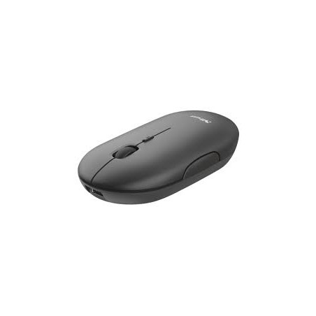Mouse trust puck wireless ricaricabile nero [24059]