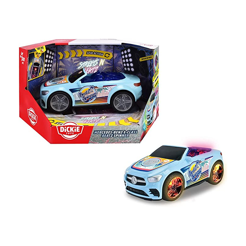 Modelino dickie mercedes classe e beatz spinner 11.5 x 23,5 x 9cm