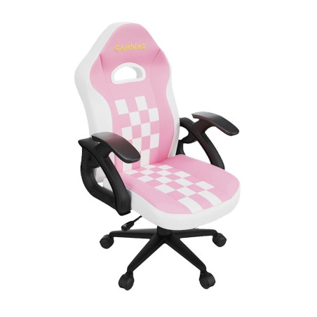 Sedia gamdas per bambini altezza regolabile 100kg bianco rosa[zelus