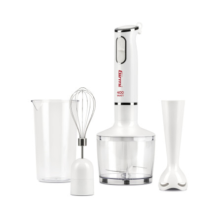 Mixer ad immersione girmi mx16 con kit 3in1 400w 230v 60hz bianco
