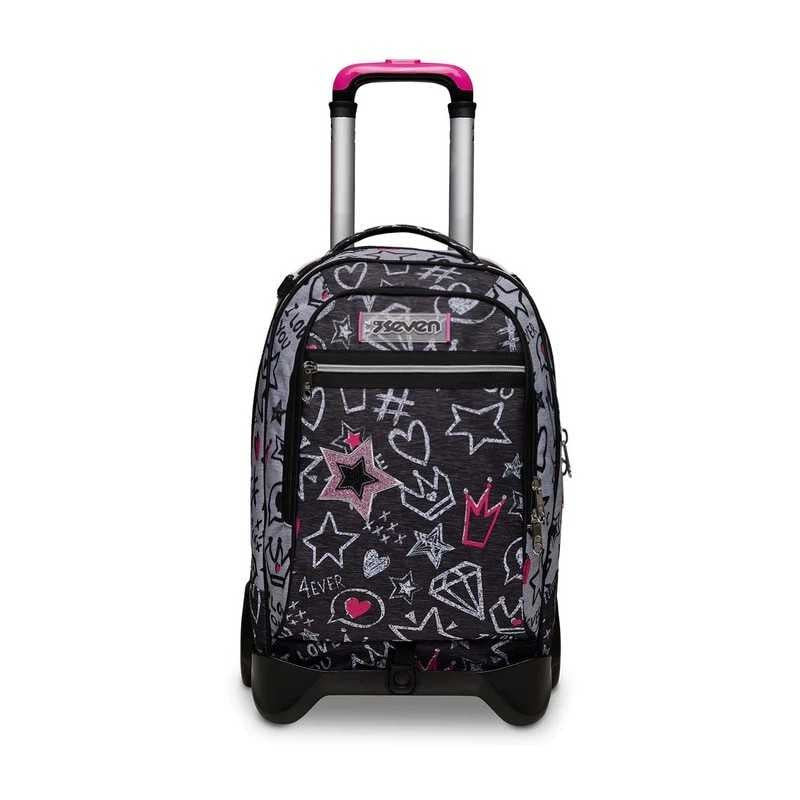 Zaino seven jack-2wd zipper glamy con trolley [200102319_822]