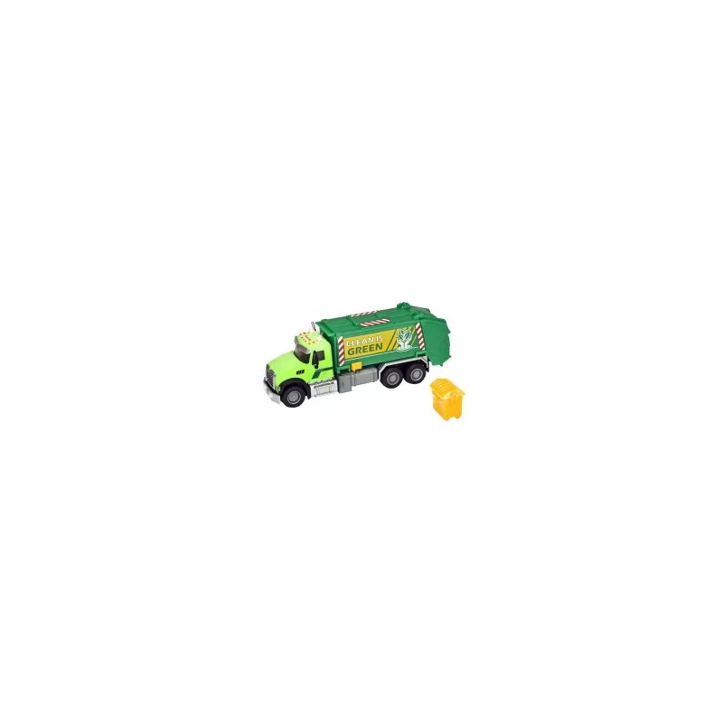 Modellino majorette mack granite garbage truck 7luci/2fari/2suoni/batterie2xaaa