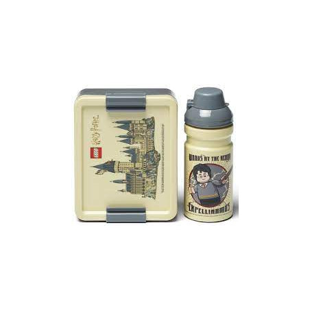 Set da pranzo lego hogwarts portapranzo/borraccia/bicchiera390m 20.2x17.2x7cm