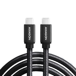 Cavo axagon usb-c a usb-c 2.0 pd 240w 5a 2.5m alu-nero