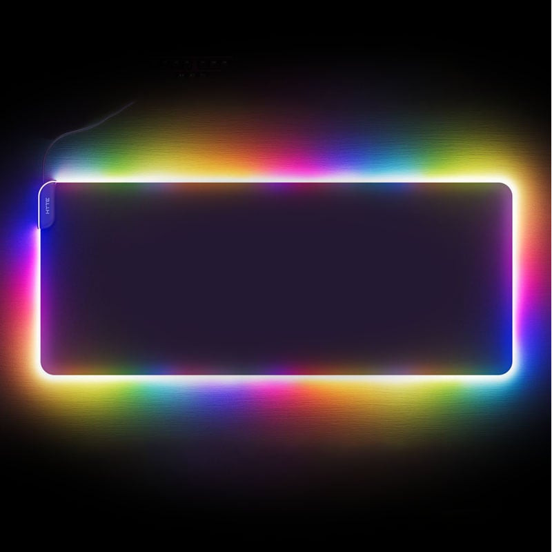 Mousepad hyte da gioco cnvs 900x50x300mm 50px qrgb/5v/1.8a/9w polietilene/poliestere