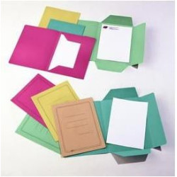 Cartellina in cartone a 3 lembi cartotecnica del garda 50 pz. azzurro