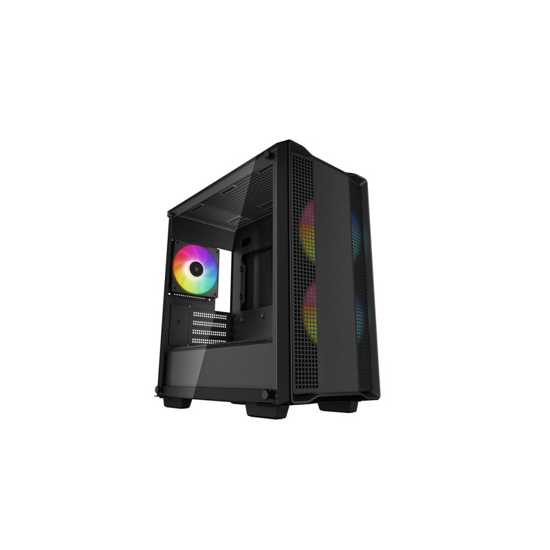Case deepcool mini tower m-atx m-itx argb nero [r-cc360-bkapm3-g-1]