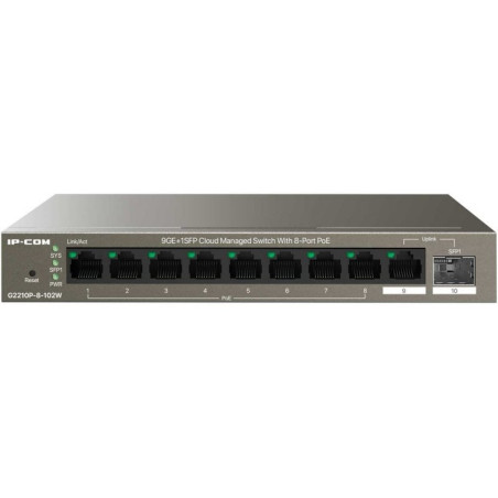Switch di rete ip-com 120w 8porte gigabit ethernet 10/100/1000