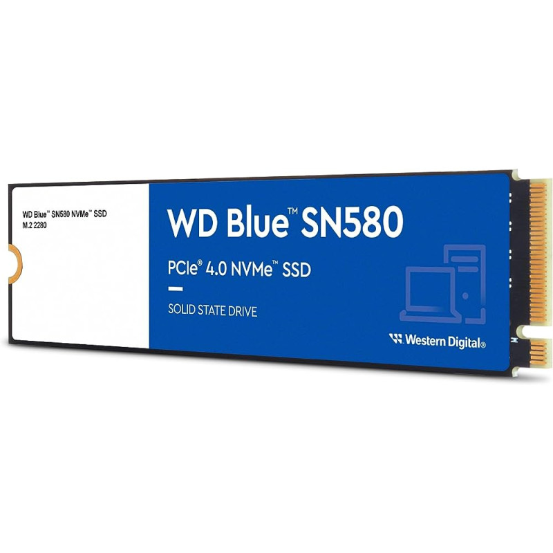 Ssd 2tb western digital blue sn580 m.2 pci express 4.0 tlc nvme [wds200t3b0e]