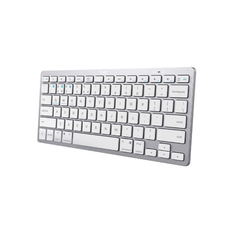 Tastiera trust bluetooth bianco [24652]