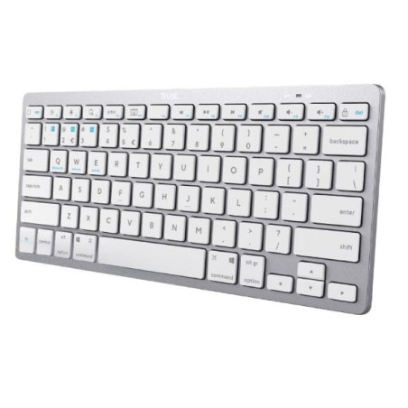 Tastiera trust bluetooth bianco [24652]