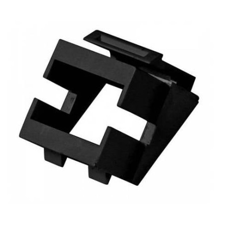 Accoppiatore keystone wp europe per fibra ottica nero [wpc-key-alcd-bl]