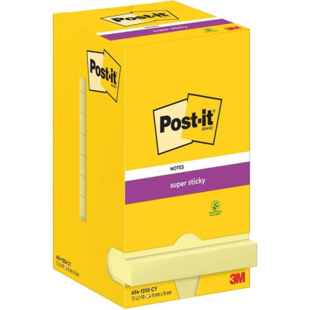 Blocco adesivo post-it 90fg a cubo 76x76mm giallo [7100290155]
