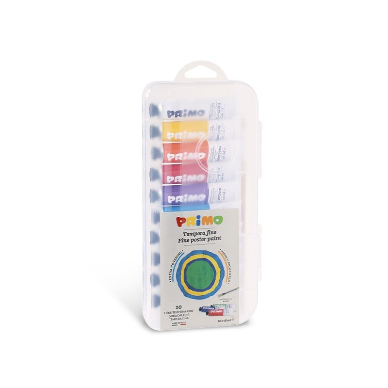 Astuccio primo 10 colori gouache 18ml [744t10gap]