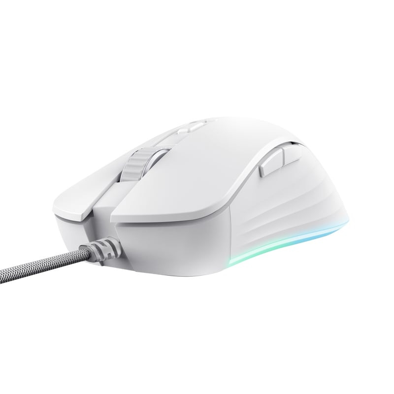 Mouse trust gaming gxt924w ybar+ bianco [24891]