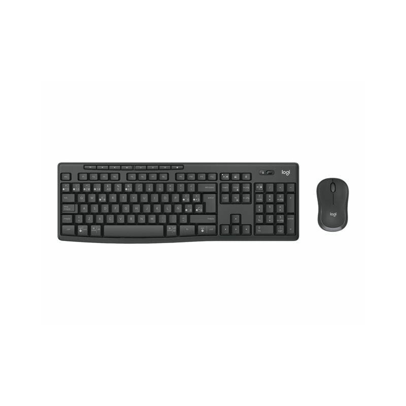 Tastiera wireless logitech mk370 con mouse grafite nero [920-012069]