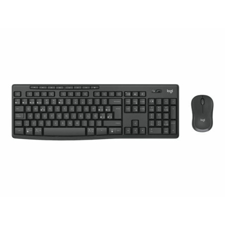 Tastiera wireless logitech mk370 con mouse grafite nero [920-012069]