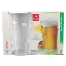 Bicchiere in vetro bormioli nonix birra cl.58 pz.2 [bormioli]