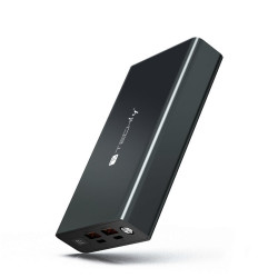 Batteria portatile techly power bank 20000mah nero