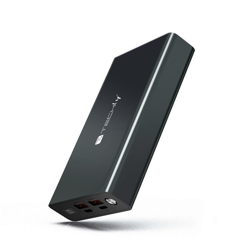 Batteria portatile techly power bank 20000mah nero