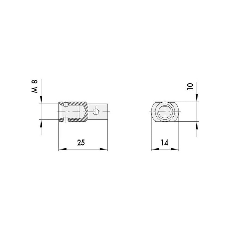 Boccole filettate cisa m8 2pz [06290.10.0]
