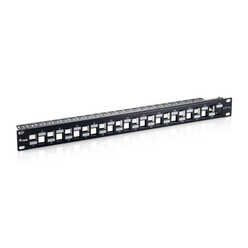 Patchpanel conceptronic cat6a 1u 90x482mm schermato nero [769324]