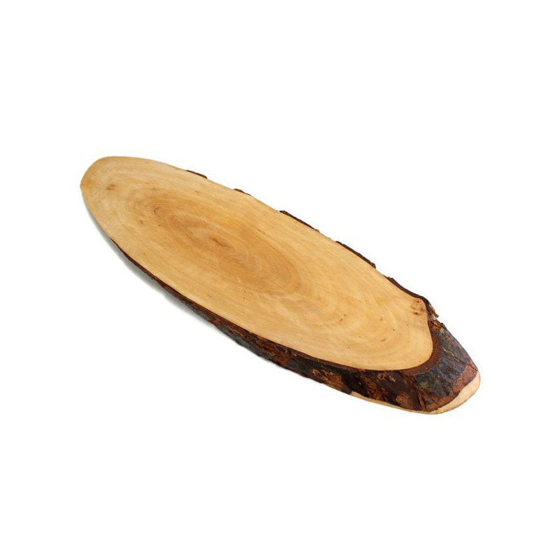 Tagliere calder corteccia in legno 38x11cm beige/marrone [4540]
