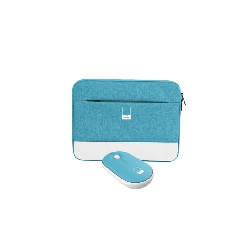 Custodia notebook pantone 16'' con mouse ottico blu [pt-bgms001g1]
