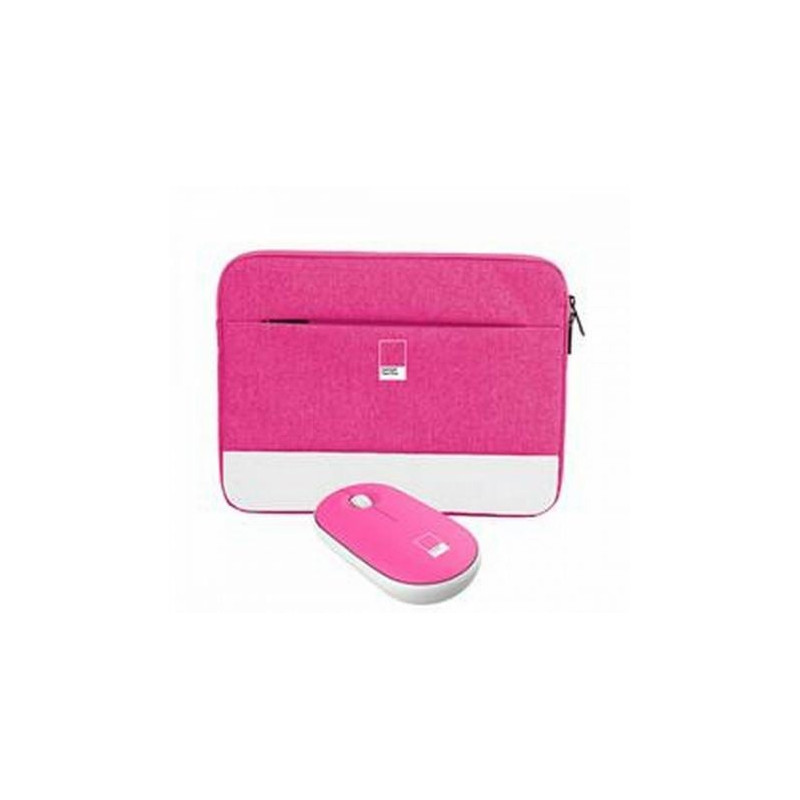 Custodia notebook pantone 16'' con mouse ottico rosa [pt-bgms001p1]
