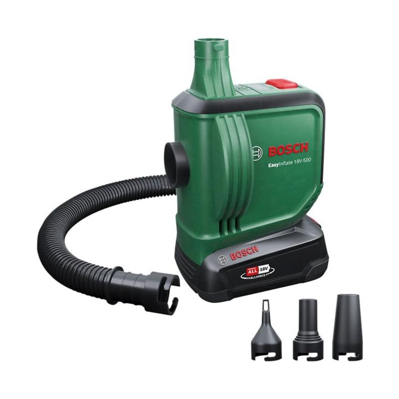Pompa ad aria bosch easyinflate 18v-500 senza fili 18v verde/nero