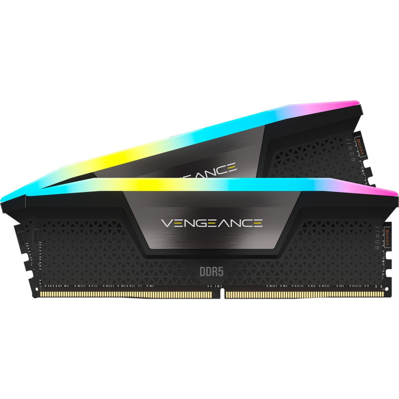 Ram dimm ddr5 64gb corsair 6000mhz cl30 1.35v rgb grigio 2pz [cmh64gx5m2b6000z30]