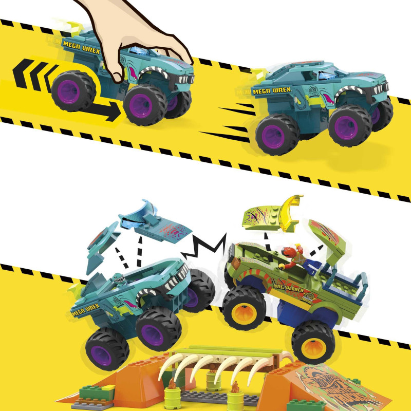 Set da costruzione megabloks monster trucks mega-wrex knochen