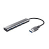 Hub usb trust tipo/a 4porte halyx nero/grigio [24947]