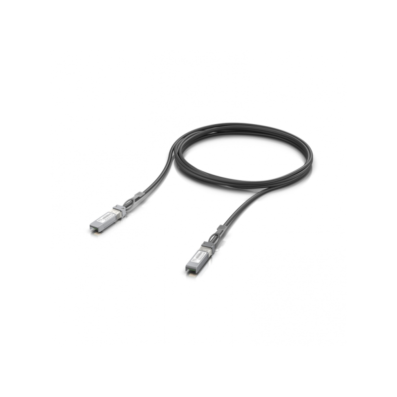 Cavo sfp ubiquiti direct attach sfp28 25gbase m/m 3m nero [uacc-dac-sfp28-3m]