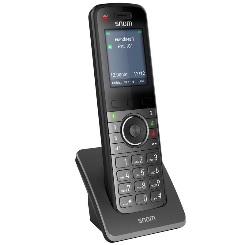 Telefono cordless dect snom m55 per m500 display a colore nero [00004629]