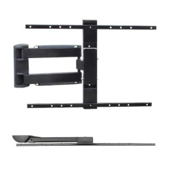 Supporto murale itb smart 2 a 2 snodi inclinabile 600x400 nero [om0944]