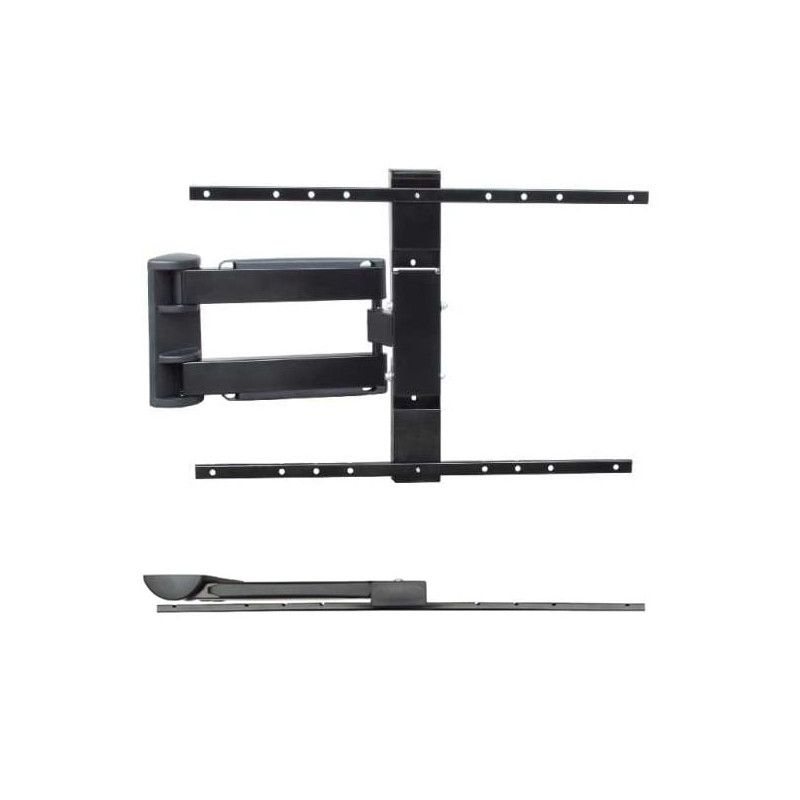 Supporto murale itb smart 2 a 2 snodi inclinabile 600x400 nero [om0944]