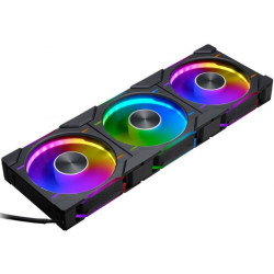 Ventola 120x120 phanteks d30 pwm 120mm drgb 3pz nero [ph-f120d30_drgb_pwm_bk01_3p]