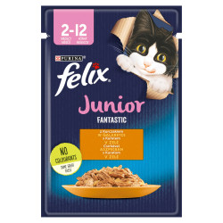 Mangime umido purina nestle felix fanstastic junior per gatto 85g
