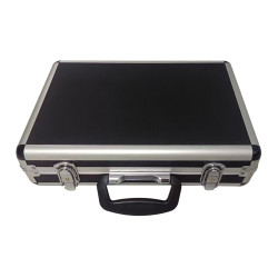 Valigetta portautensili techly alluminio 390x280x100mm nero/argento