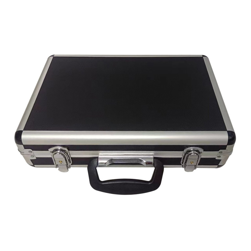 Valigetta portautensili techly alluminio 390x280x100mm nero/argento